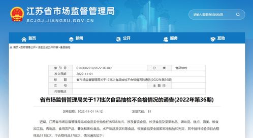 江苏省市场监督管理局公布餐饮食品抽检结果 14批次中2批次不合格，远程健康管理服务助力食品安全监管